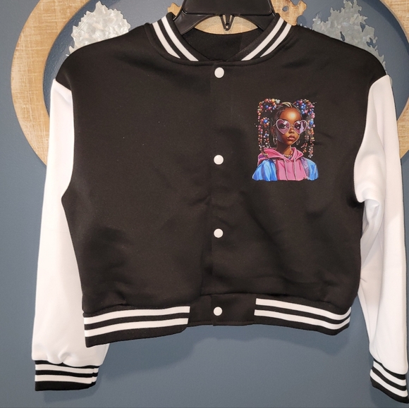 Girls Spring/fall Coat. Button Up. - Picture 2 of 4